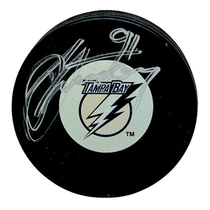 Steven Stamkos Tampa Bay Lightning Signed NHL Autograph Puck Silver Auto