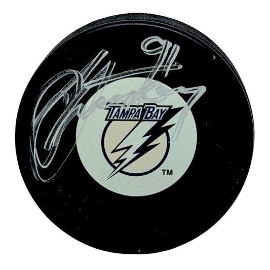 Steven Stamkos Tampa Bay Lightning Signed NHL Autograph Puck Silver Auto