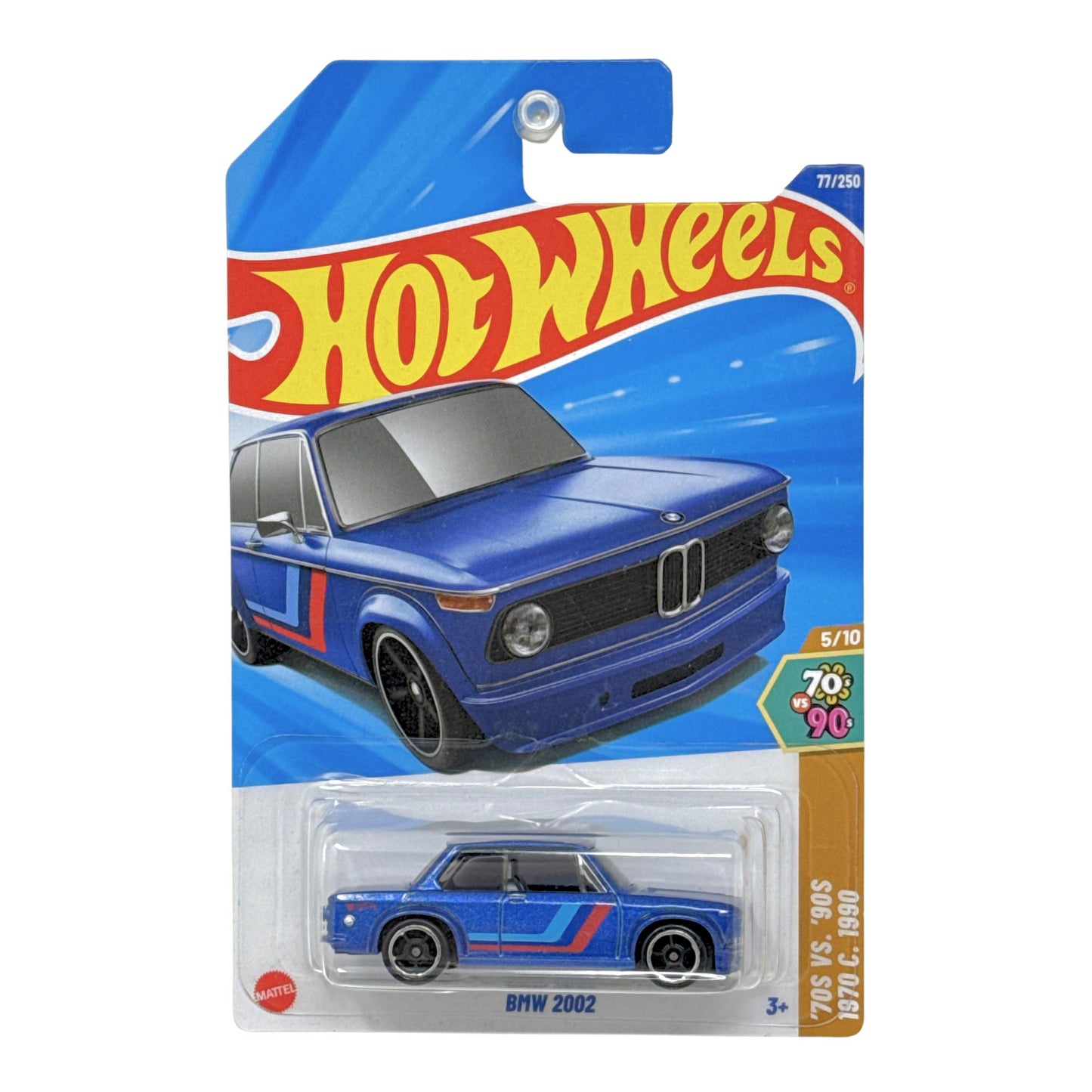 Hot Wheels 70s vs 90s 1970 BMW 2002 1:64 Diecast Blue