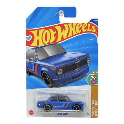 Hot Wheels 70s vs 90s 1970 BMW 2002 1:64 Diecast Blue