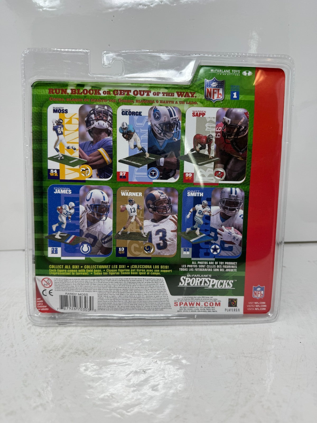 McFarlane NFL Randy Moss Minnesota Vikings Series 1 Figure
