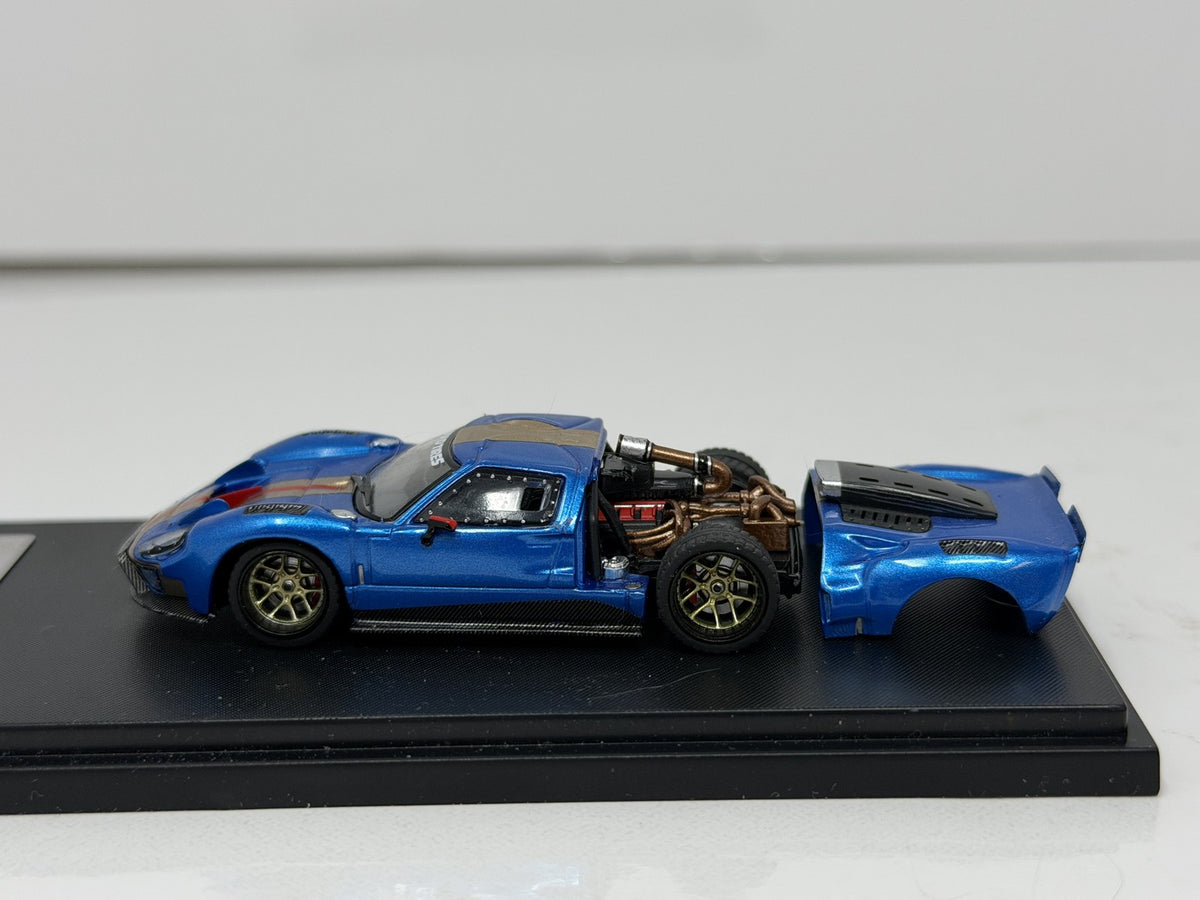 Unbranded Ford GT Race Car Blue 1:64 Diecast