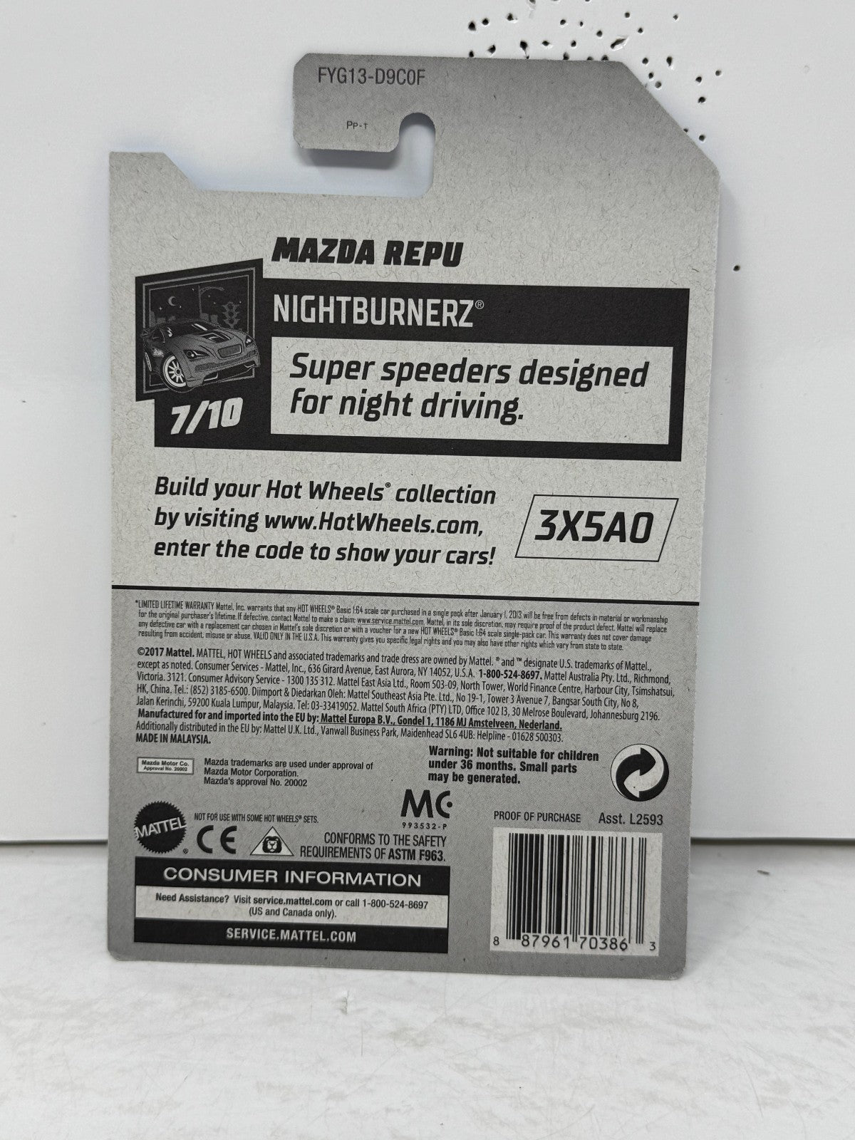 Hot Wheels Super Treasure Hunt Mazda Repu Pickup 1:64 Diecast