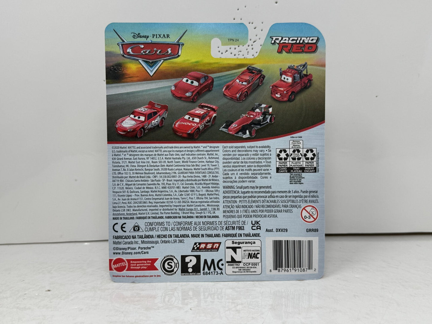 Disney Pixar Cars Lightning McQueen Racing Red 2021 Metal 1:55 Diecast