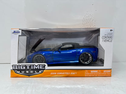 Jada Bigtime Muscle 2006 Chevy Corvette Z06 1:24 Diecast