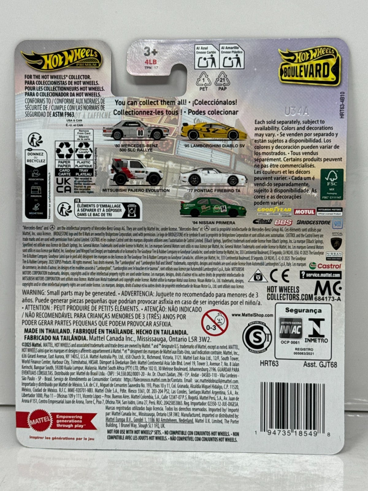 Hot Wheels Premium Boulevard #131 1980 Mercedes-Benz 500 SLC Rallye 1:64 Diecast