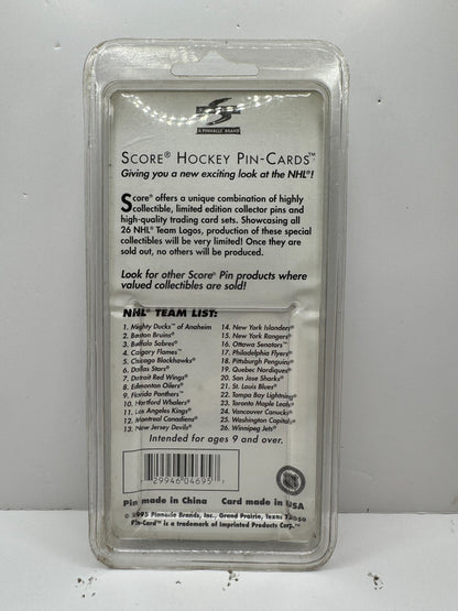 Vancouver Canucks 1995 Score Pin-Cards NHL Team Logo Lapel Pin