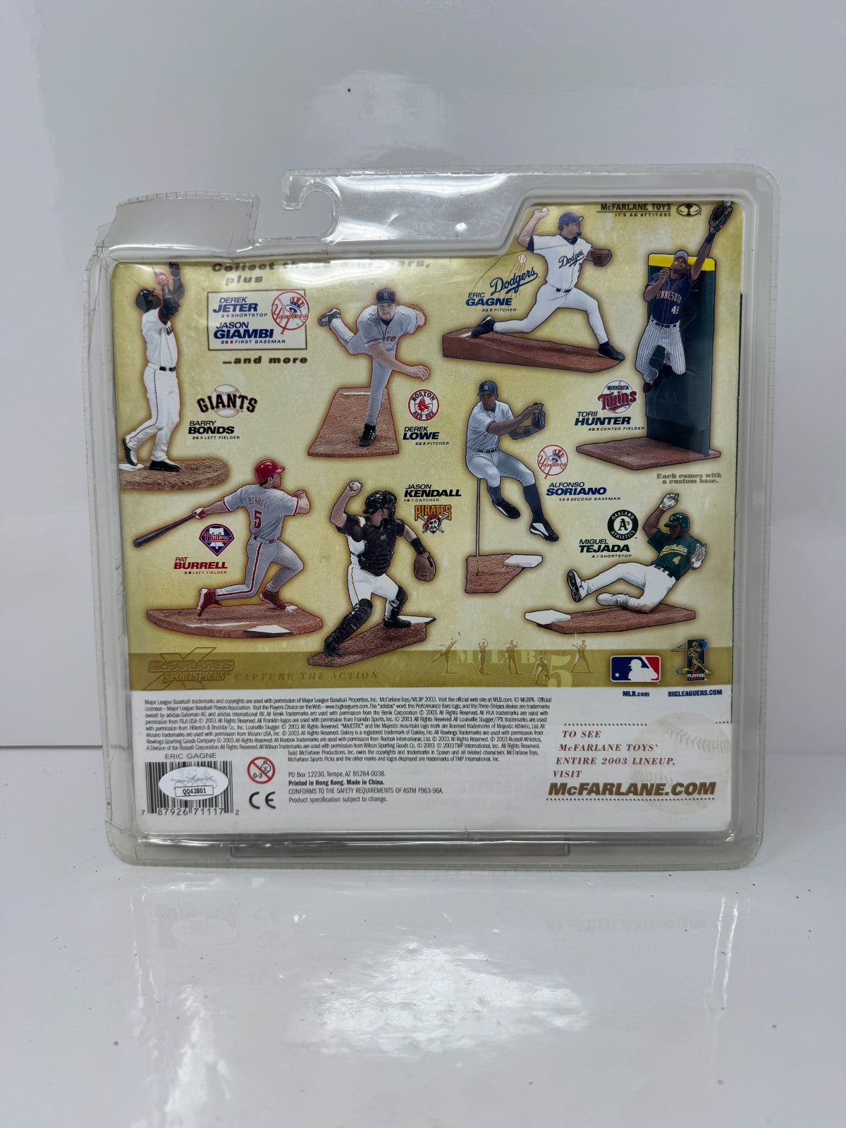 McFarlane MLB Eric Gagne Los Angeles Dodgers Figure Autographed JSA Certified