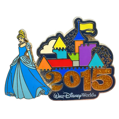WDW Disney 2015 Dated Logo Pin Cinderella Trading Pin DC2S12