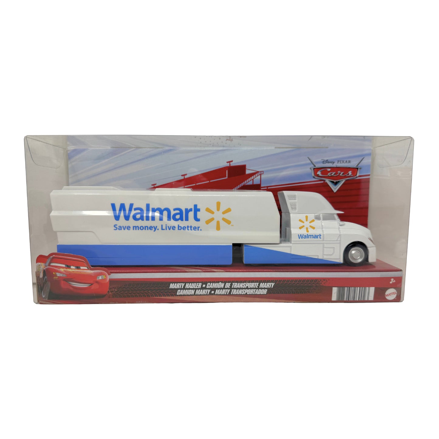 Disney Pixar Cars Marty Hauler Walmart Semi Truck 1:55 Diecast