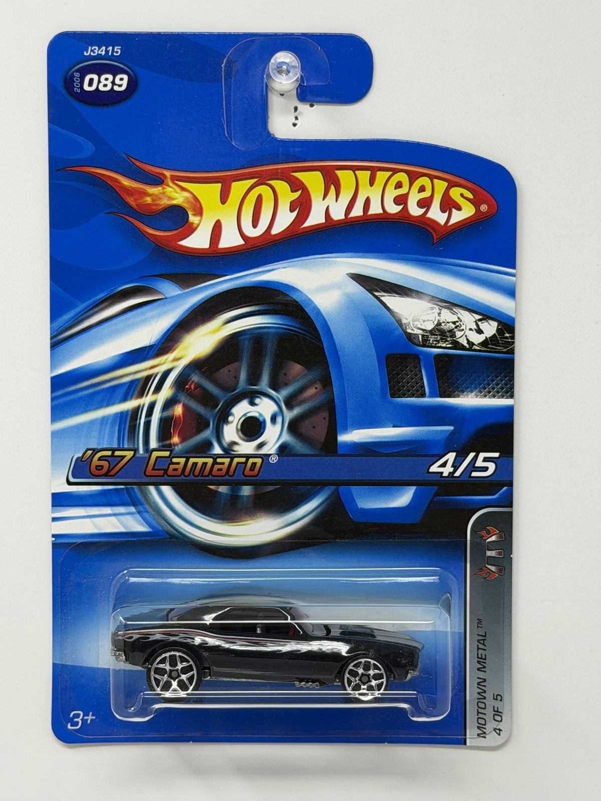 Hot Wheels Motown Metal 1967 Chevrolet Camaro 1:64 Diecast Black V2