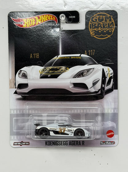 Hot Wheels Premium Gumball 3000 Koenigsegg Agera R 1:64 Diecast Real Riders