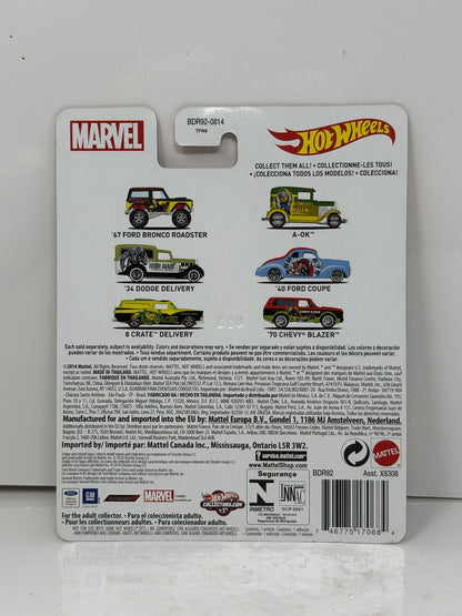 Hot Wheels Marvel Iron Man 1934 Dodge Delivery 1:64 Diecast Real Riders