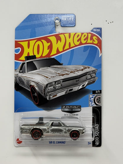 Hot Wheels ZAMAC Rod Squad 1968 Chevrolet El Camino 1:64 Diecast