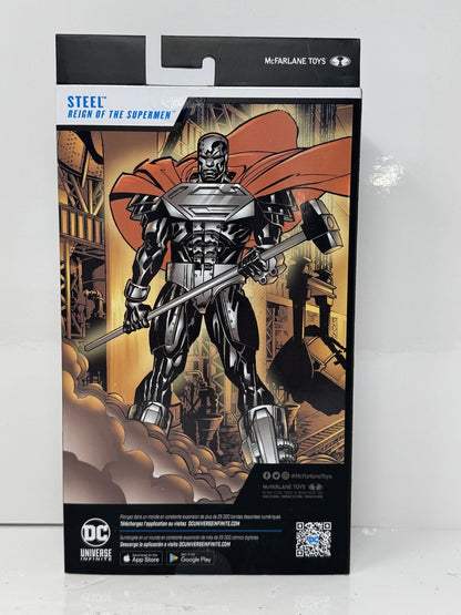 McFarlane DC Multiverse Steel Reign of the Supermen Platinum Edition Figure
