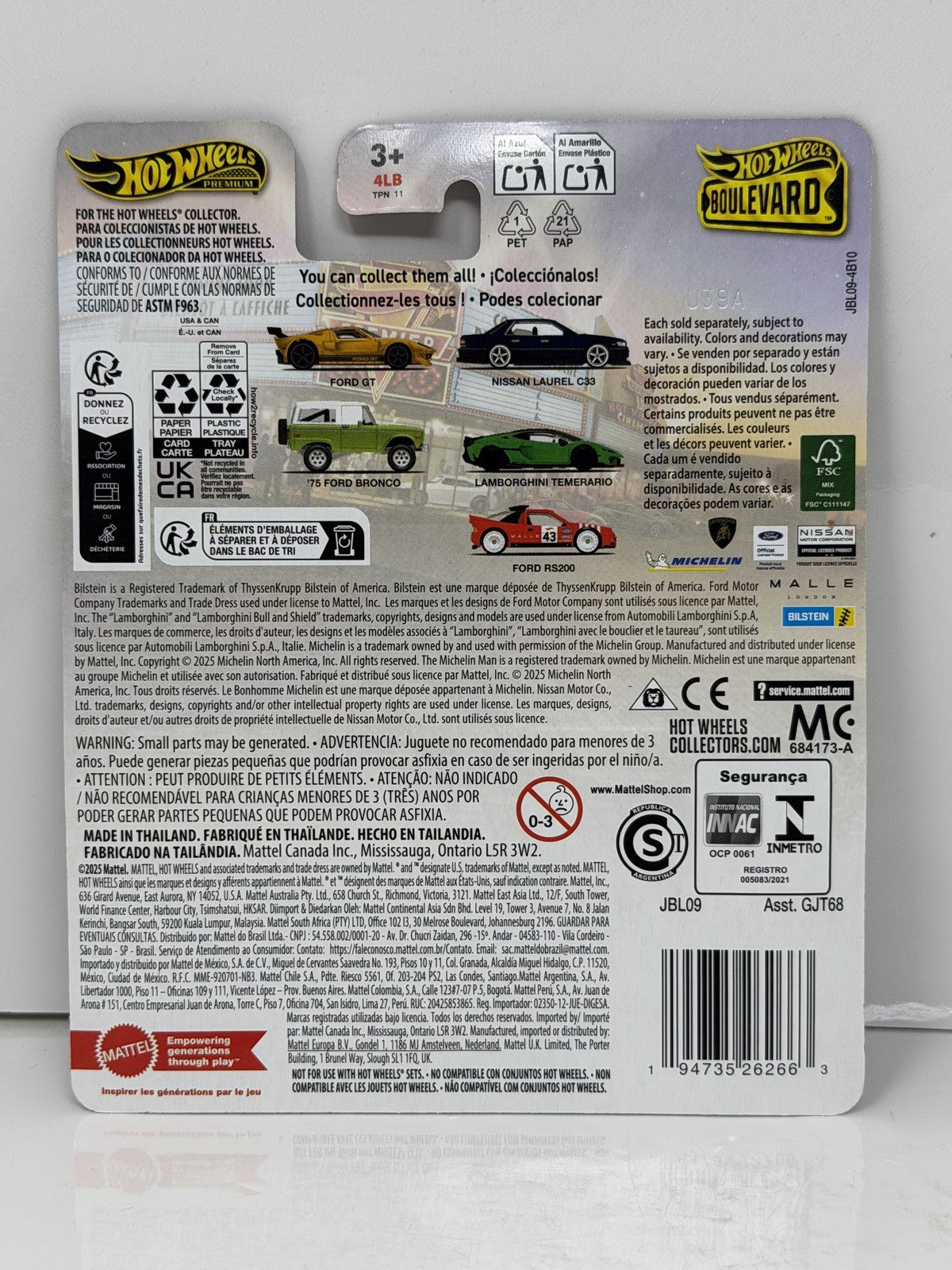 Hot Wheels Premium Boulevard #139 Lamborghini Temerario 1:64 Diecast