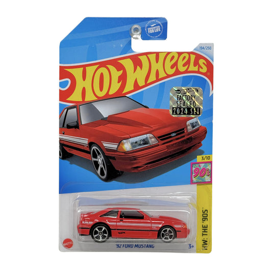 Hot Wheels The 90s 1992 Ford Mustang 1:64 Diecast Factory Sealed