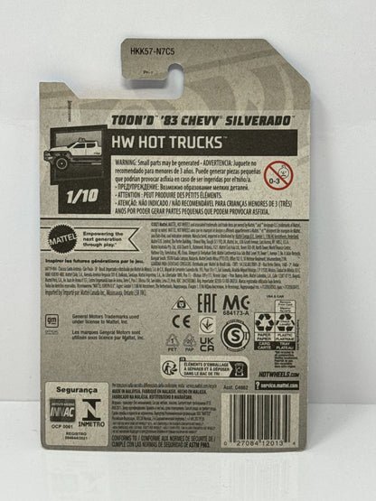 Hot Wheels HW Hot Trucks Toon’d 1983 Chevy Silverado Cartoon 1:64 Diecast