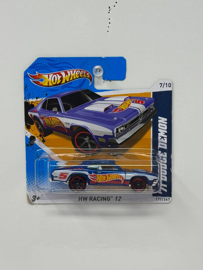 Hot Wheels Racing 1971 Dodge Demon 1:64 Diecast Short Card