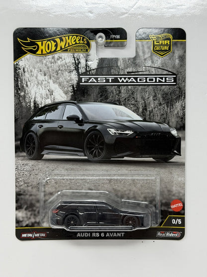 Hot Wheels Premium Fast Wagons Audi RS 6 Avant CHASE 0/5 1:64 Diecast
