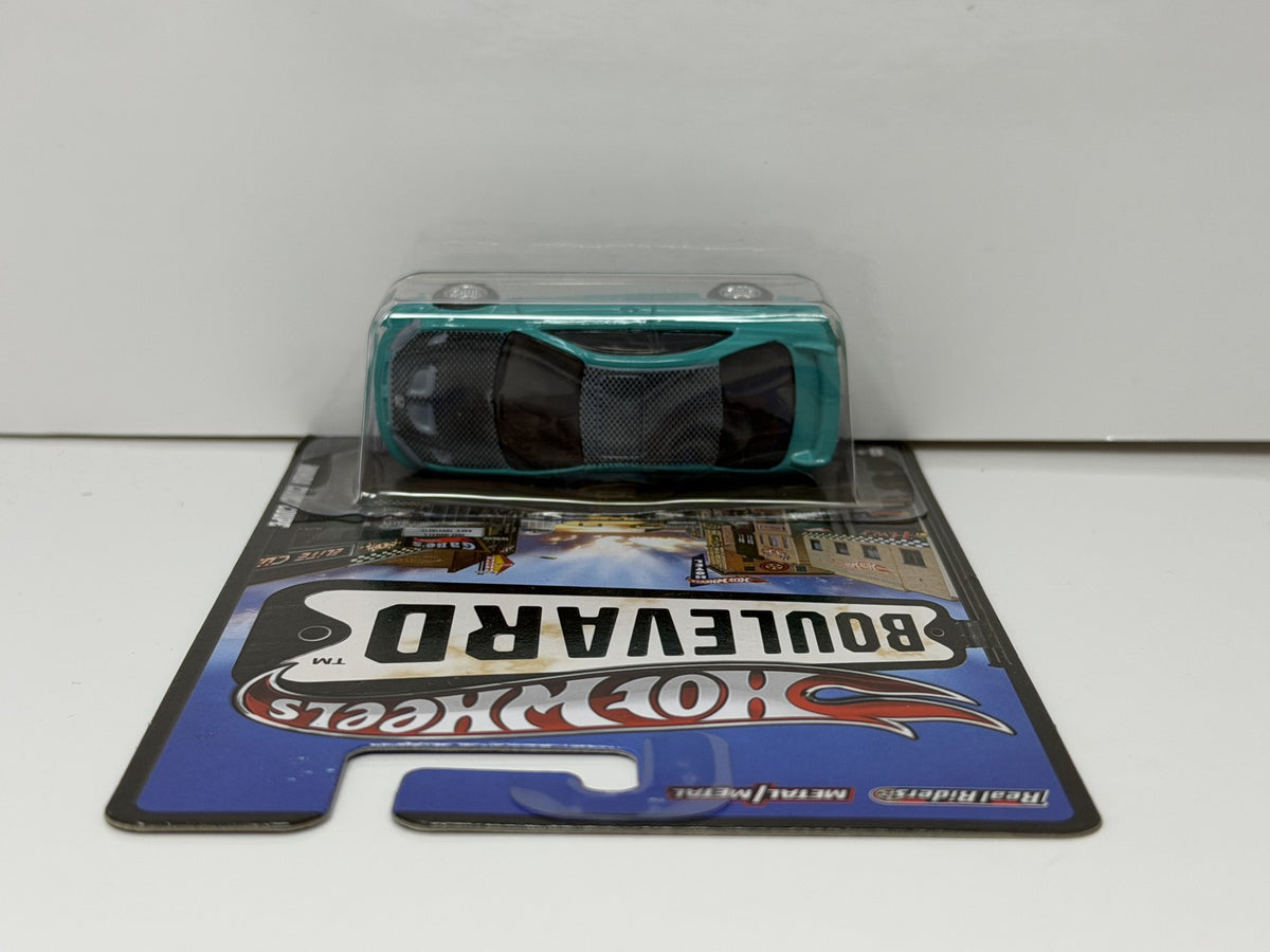 Hot Wheels Boulevard Honda Civic Coupe 1:64 Diecast Real Riders Aqua