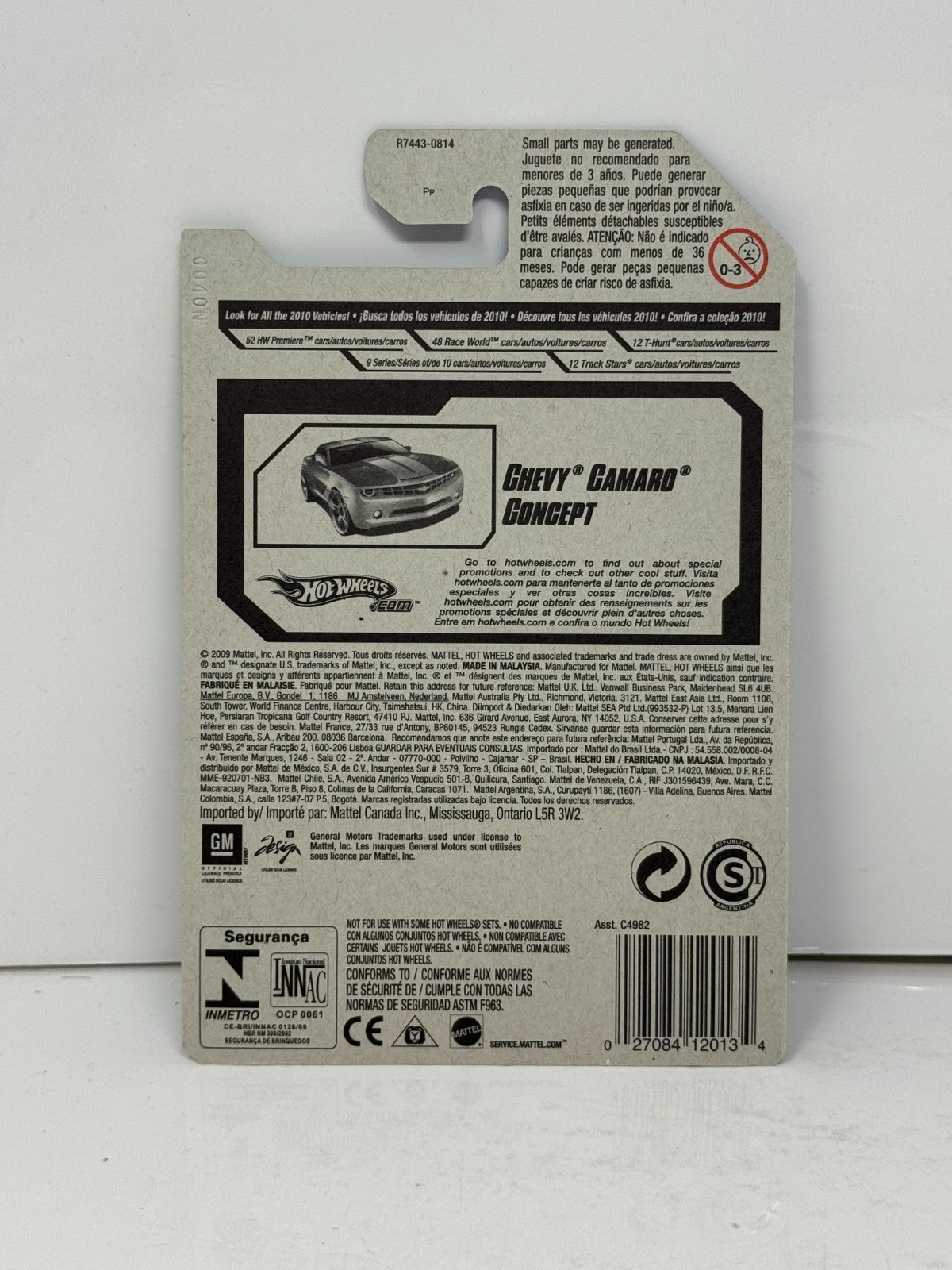 Hot Wheels Treasure Hunt Chevy Camaro Concept 1:64 Diecast