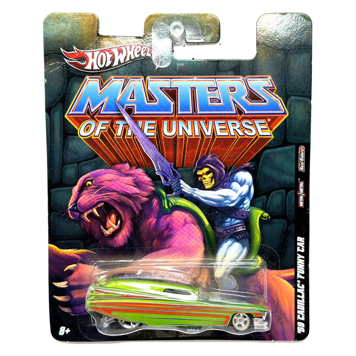 Hot Wheels Masters of the Universe Cadillac Funny Car 1:64 Diecast Real Riders