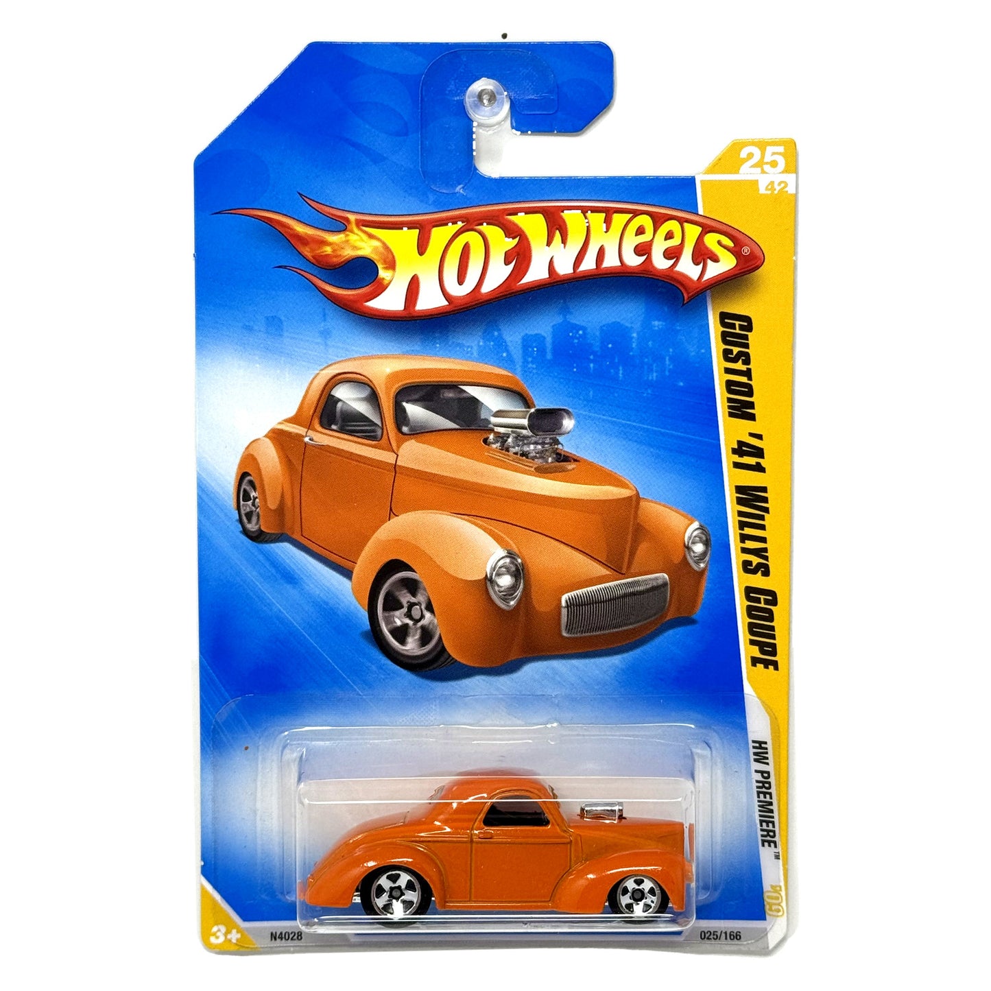 Hot Wheels Premiere Custom 1941 Willys Coupe 1:64 Diecast Orange