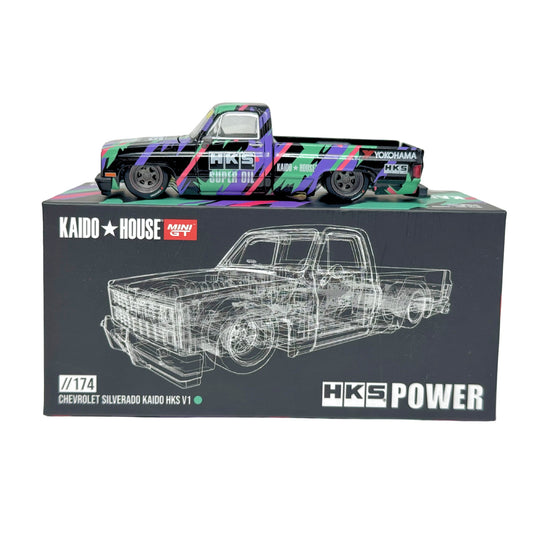 Kaido House Mini GT Chevrolet Silverado Kaido HKS V1 1:64 Diecast