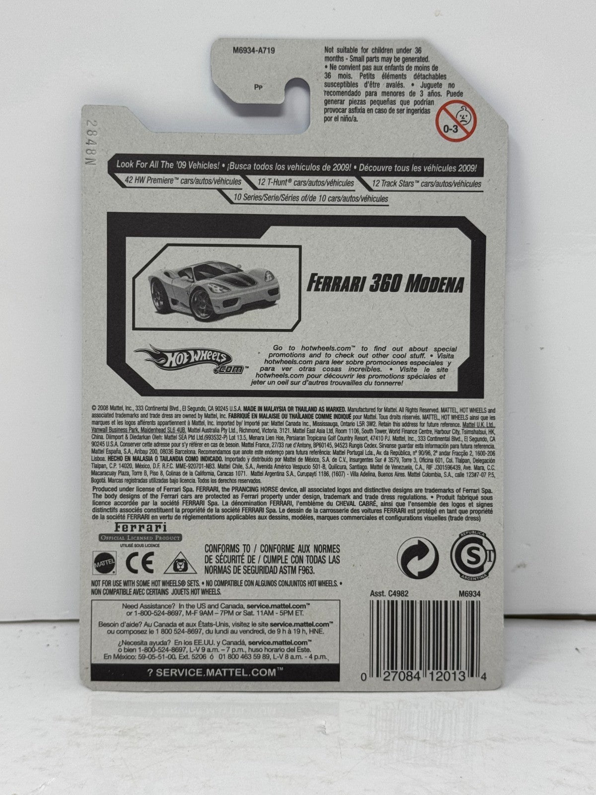 Hot Wheels Stars Ferrari 360 Modena 1:64 Diecast