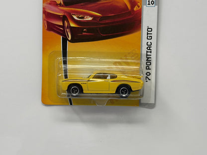 Matchbox MBX Metal 1970 Pontiac GTO 1:64 Diecast Yellow