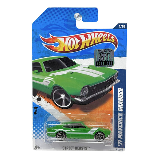 Hot Wheels Street Beasts 1971 Maverick Grabber 1:64 Diecast Factory Sealed