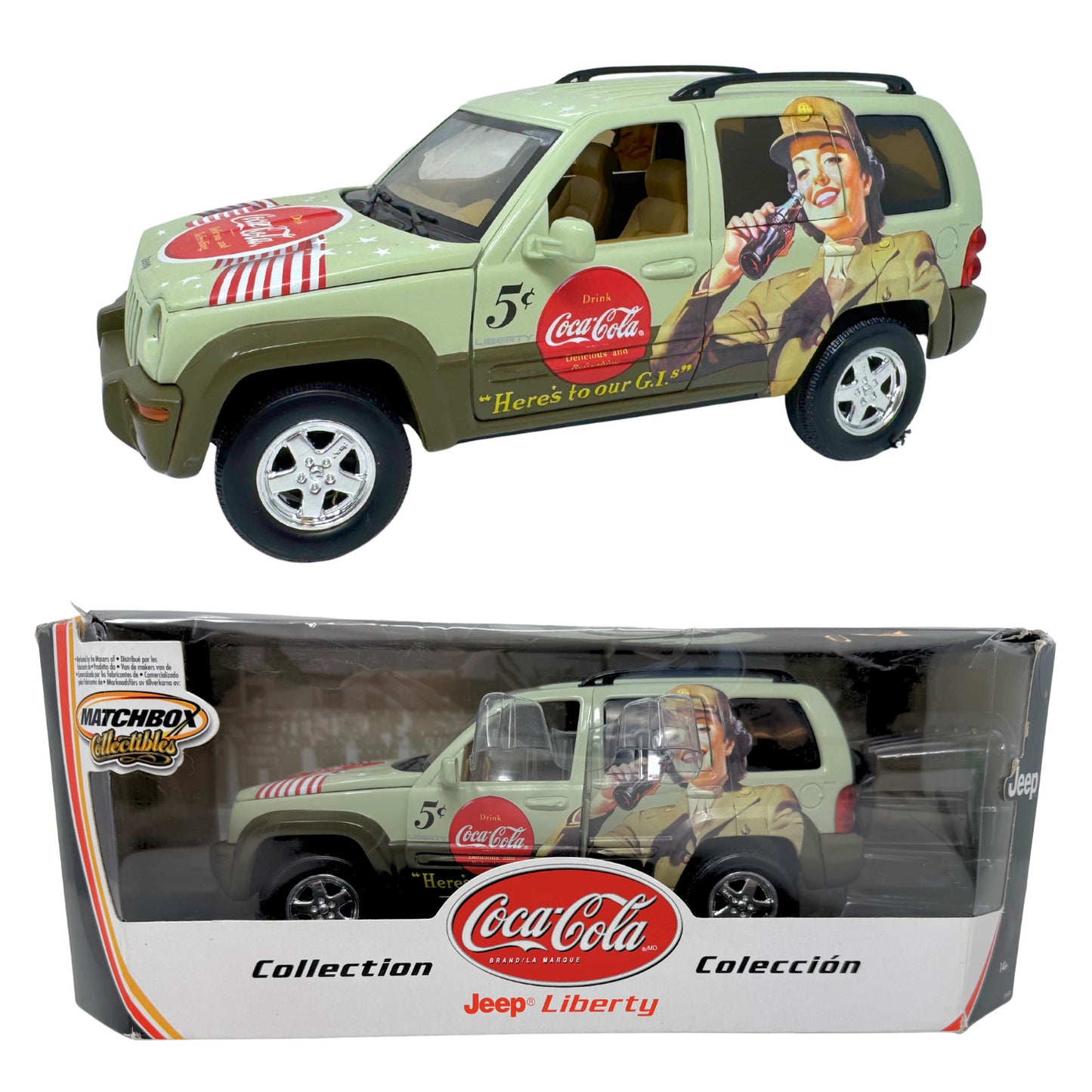 Matchbox Collectibles Coca-Cola 2002 Jeep Liberty 1:18 Diecast