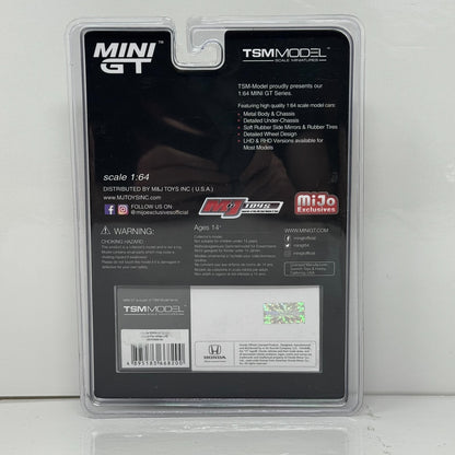 Mini GT MiJo Exclusives Honda S2000 CR Grand Prix White 1:64 Diecast