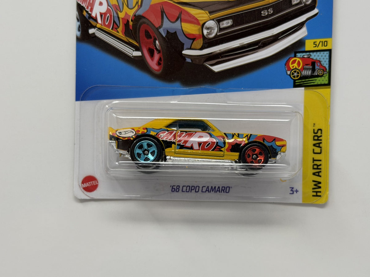 Hot Wheels HW Art Cars 1968 COPO Camaro 1:64 Diecast Yellow