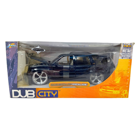 Jada Dub City 2002 Cadillac Escalade 1:24 Diecast KMC Wheels 20 Inch SS Rims