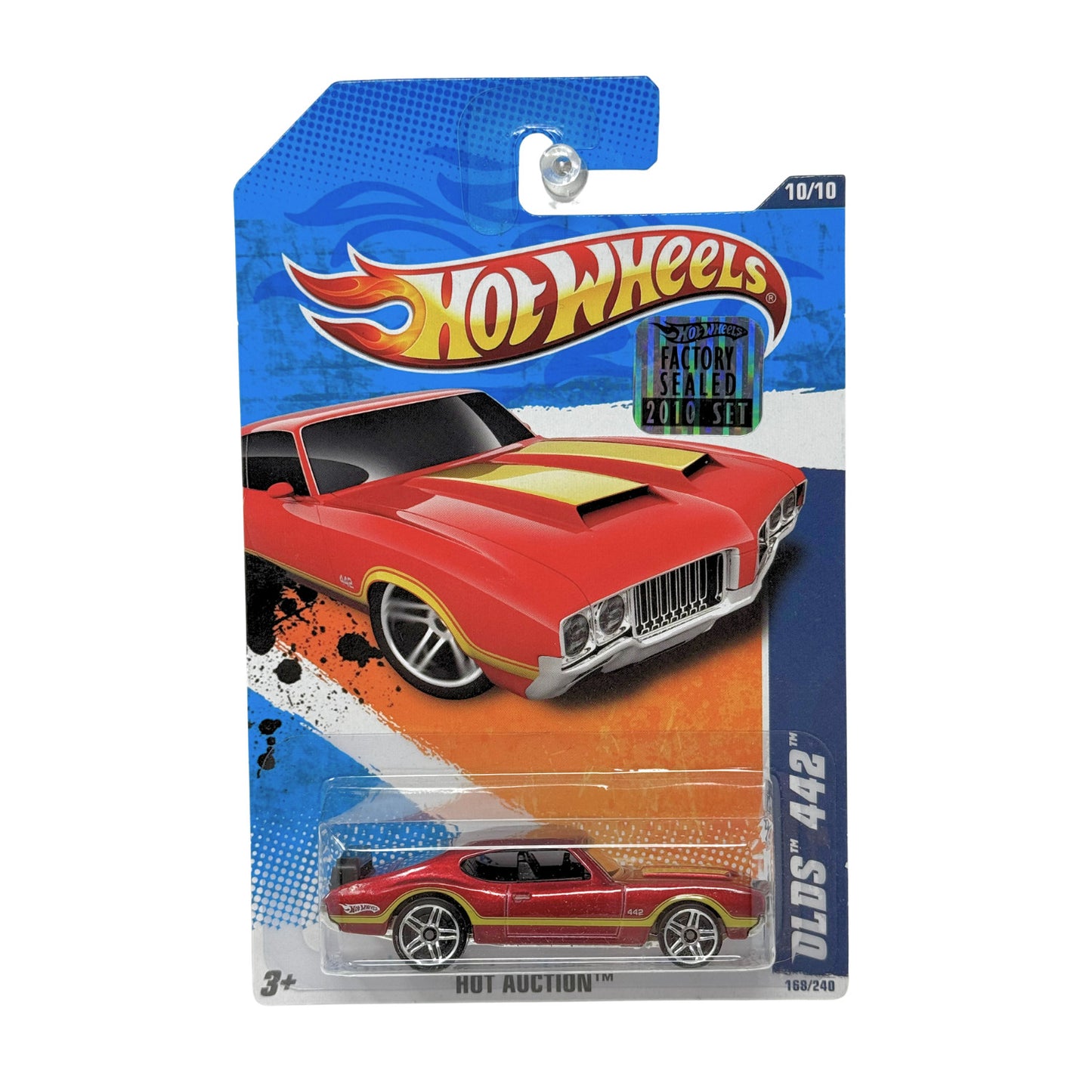 Hot Wheels Hot Auction 1970 Oldsmobile 442 1:64 Diecast Factory Sealed Red