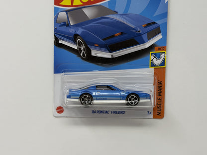 Hot Wheels Muscle Mania 1984 Pontiac Firebird 1:64 Diecast Blue US Card