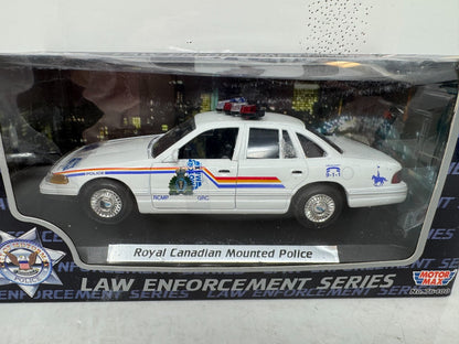 Motormax RCMP Ford Crown Victoria Police Car 1:24 Diecast Blue Box Edition