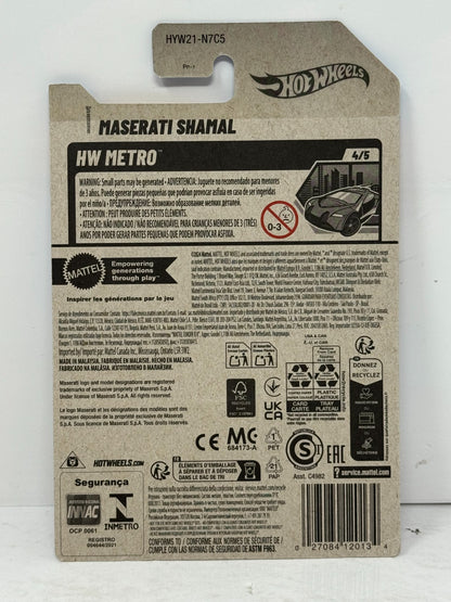 Hot Wheels Metro Maserati Shamal 1:64 Diecast