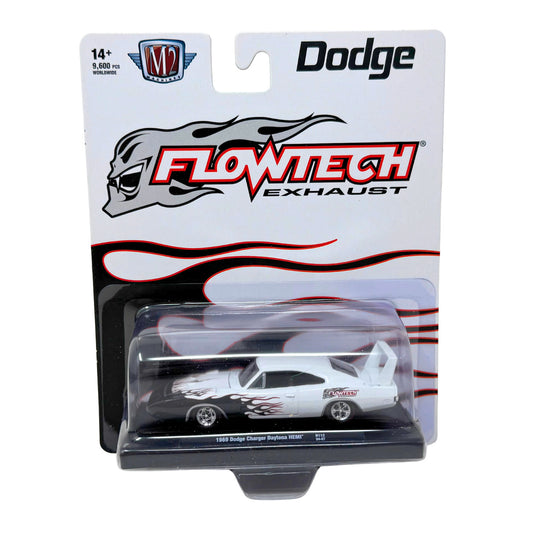 M2 Machines Flowtech Exhaust 1969 Dodge Charger Daytona HEMI 1:64 Diecast