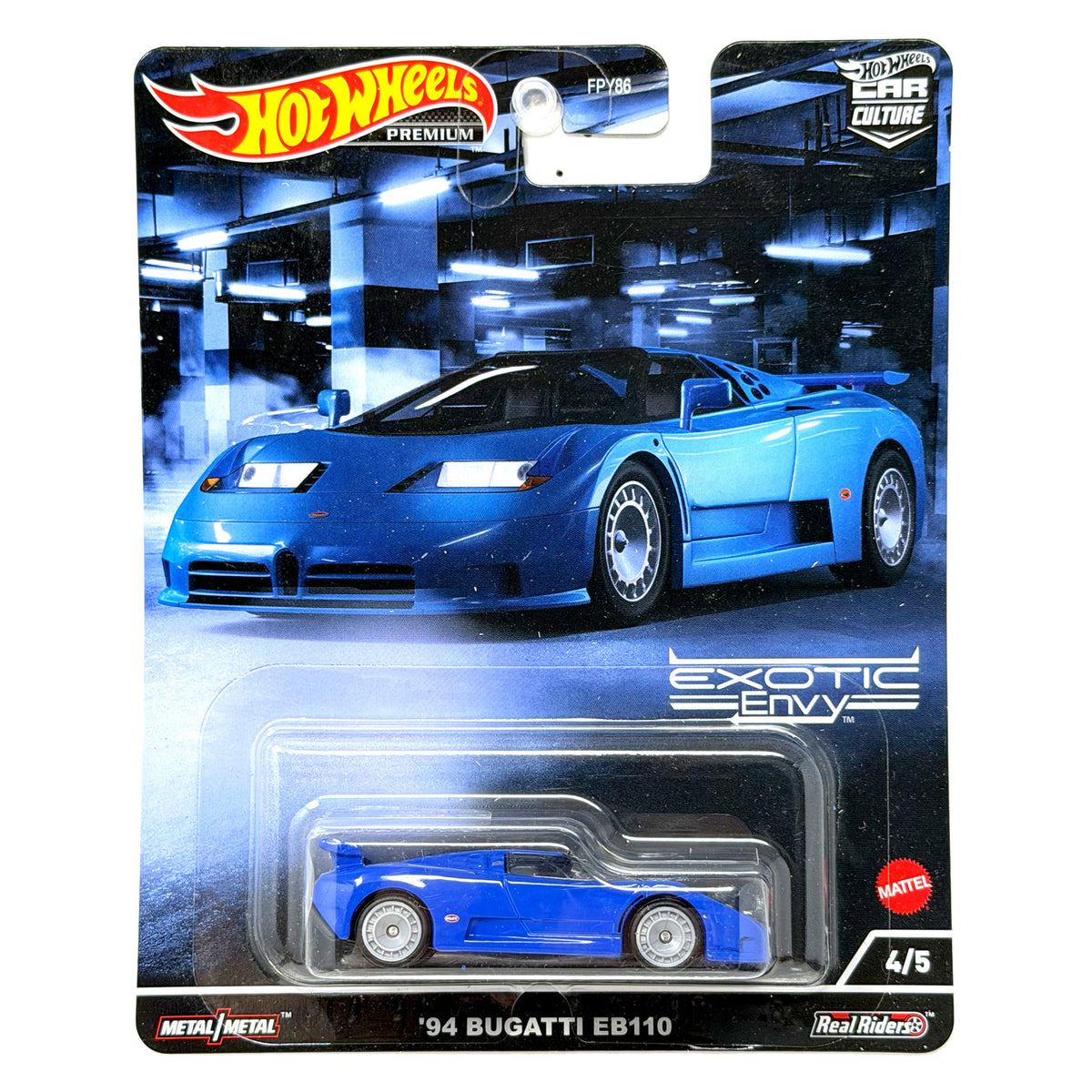 Hot Wheels Premium Exotic Envy 1994 Bugatti EB110 1:64 Diecast