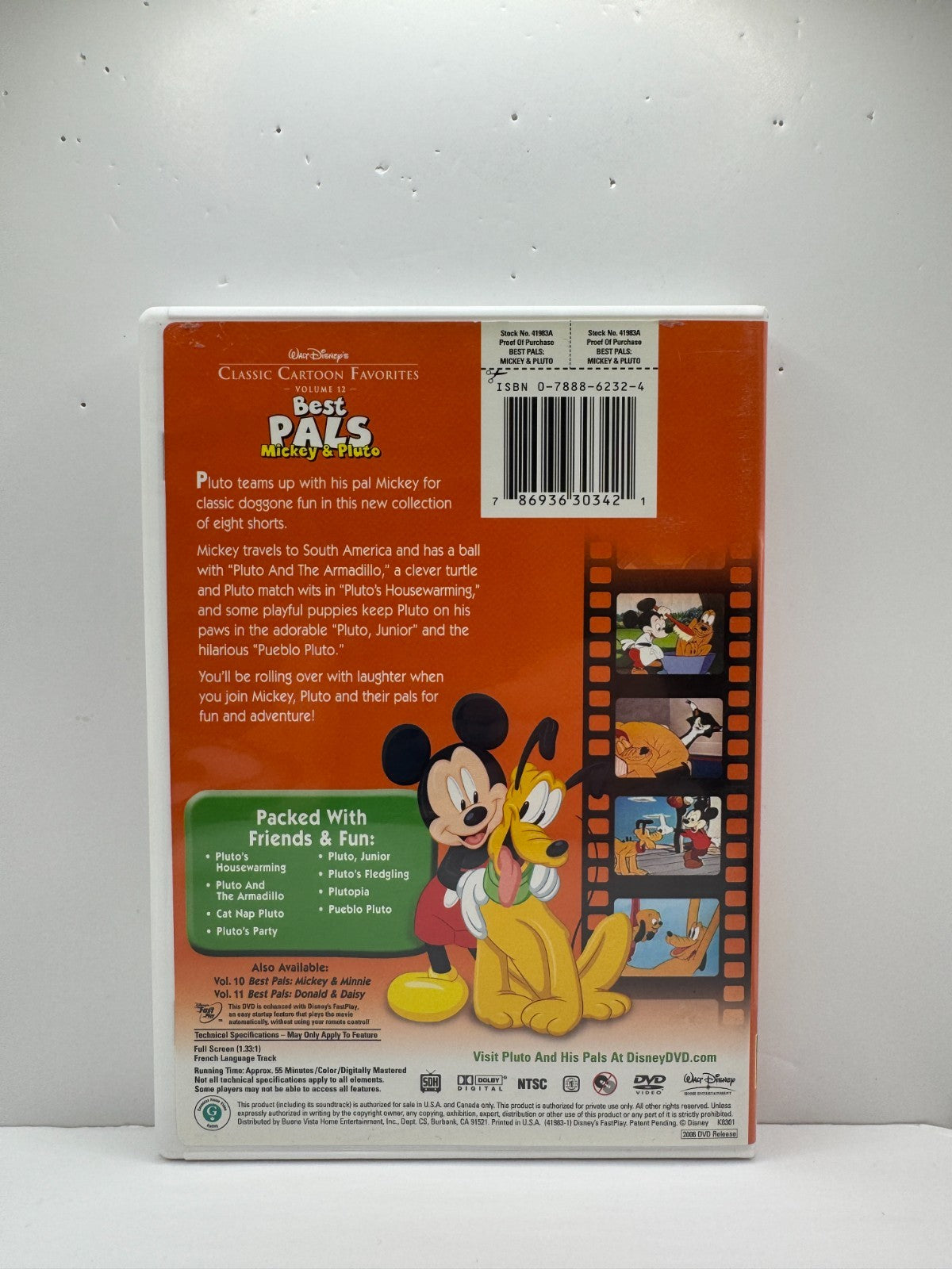 Classic Cartoon Favorites Vol 12 Mickey & Pluto (DVD) Kids Disney