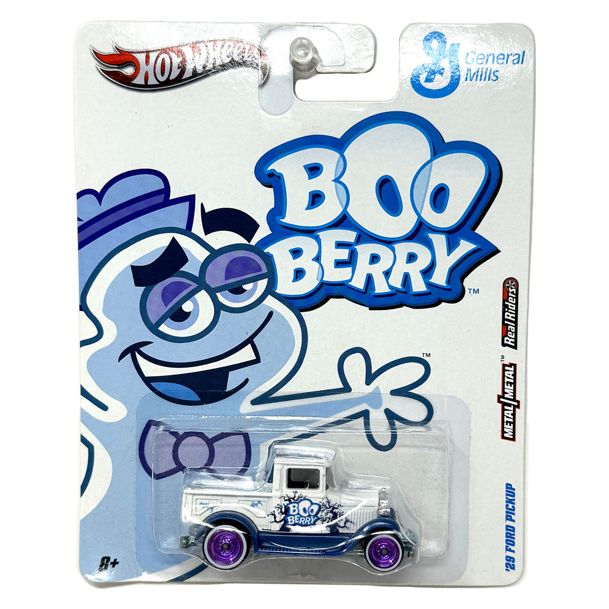 Hot Wheels General Mills Boo Berry 1929 Ford Pickup 1:64 Diecast Real Riders