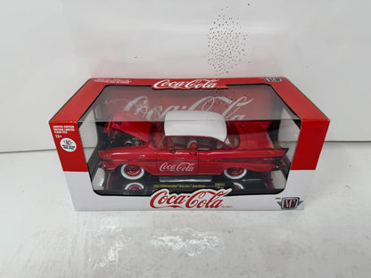 M2 Machines 1957 Chevy Bel Air Hardtop Coca-Cola CHASE 1:24 Diecast Red Rims