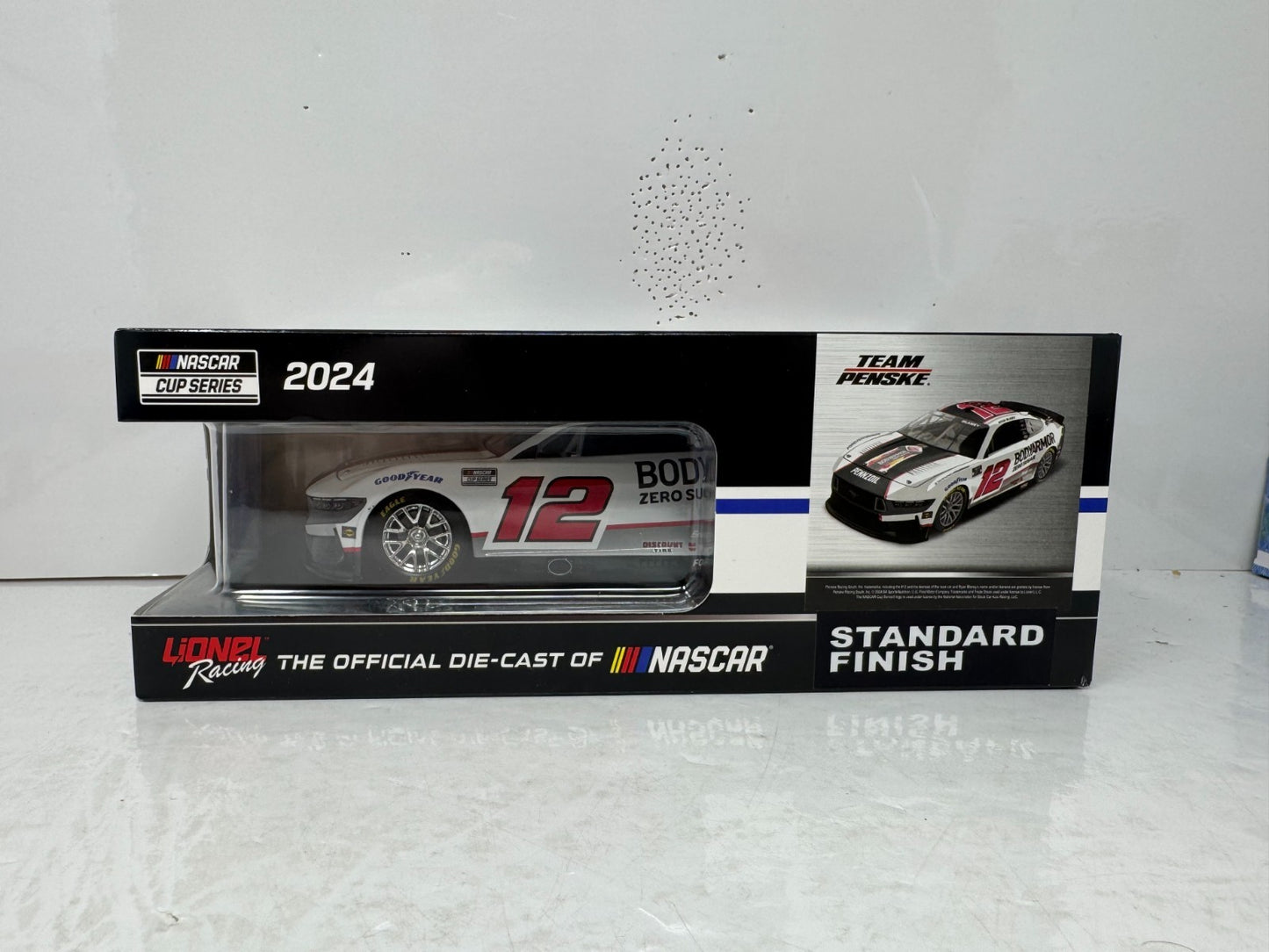 Lionel Nascar #12 Ryan Blaney Body Armor Zero Sugar 2024 Mustang 1:24 Diecast