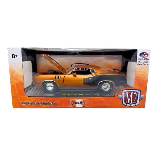 M2 Machines 1971 Plymouth HEMI Cuda Detroit Muscle 1:24 Diecast