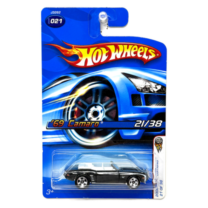 Hot Wheels 2006 First Editions 1969 Chevrolet Camaro 1:64 Diecast Black WV2 V2