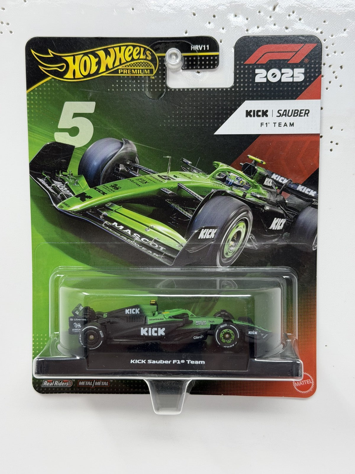 Hot Wheels Premium Formula 1 Kick Sauber F1 Team #5 1:64 Diecast