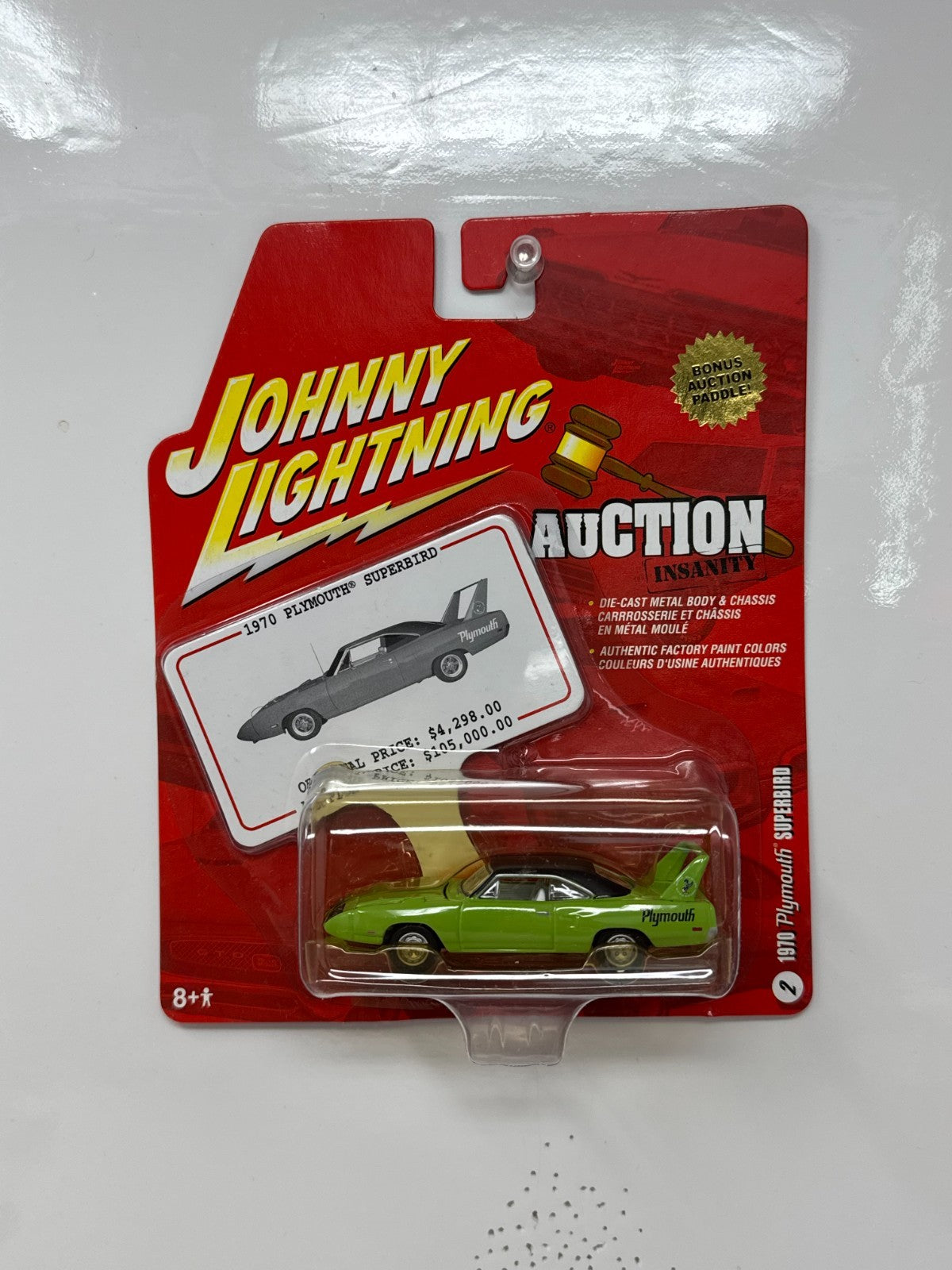 Johnny Lightning Auction Insanity 1970 Plymouth Superbird 1:64 Diecast